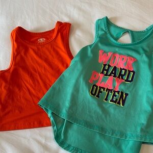 Girls Athletic Tank Top Bundle Size 4-5/6x- BCG & Athletic Works Activewear